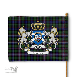 Scottish Galbraith Clan Badge Tartan Coat of Arm Garden Flag - Tartan Plaid Flags Scottish Plaid Tartan Plaid - ScotsTee - scotstee.com