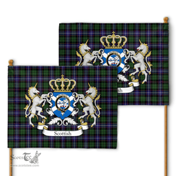 Scottish Galbraith Clan Badge Tartan Coat of Arm Garden Flag - Tartan Plaid Flags Scottish Plaid Tartan Plaid - ScotsTee - scotstee.com