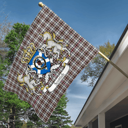 Scottish Borthwick Clan Badge Tartan Coat of Arm Garden Flag - Tartan Plaid Flags Scottish Plaid Tartan Plaid - ScotsTee - scotstee.com