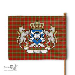 Scottish Langlands Clan Badge Tartan Coat of Arm Garden Flag - Tartan Plaid Flags Scottish Plaid Tartan Plaid - ScotsTee - scotstee.com