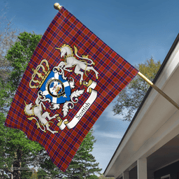 Scottish Cameron Clan Badge Tartan Coat of Arm Garden Flag - Tartan Plaid Flags Scottish Plaid Tartan Plaid - ScotsTee - scotstee.com