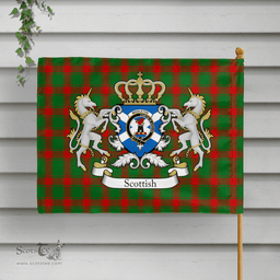 Scottish Middleton Clan Badge Tartan Coat of Arm Garden Flag - Tartan Plaid Flags Scottish Plaid Tartan Plaid - ScotsTee - scotstee.com