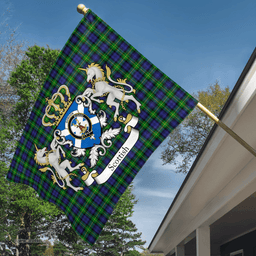 Scottish Gordon Clan Badge Tartan Coat of Arm Garden Flag - Tartan Plaid Flags Scottish Plaid Tartan Plaid - ScotsTee - scotstee.com