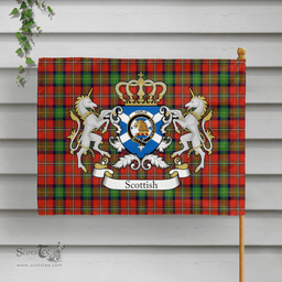 Scottish Fairlie Clan Badge Tartan Coat of Arm Garden Flag - Tartan Plaid Flags Scottish Plaid Tartan Plaid - ScotsTee - scotstee.com