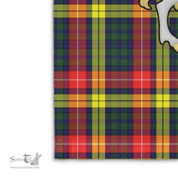 Scottish Buchanan Clan Badge Tartan Coat of Arm Garden Flag - Tartan Plaid Flags Scottish Plaid Tartan Plaid - ScotsTee - scotstee.com