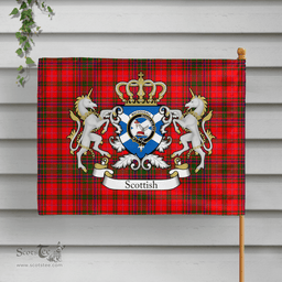 Scottish Macdougall Clan Badge Tartan Coat of Arm Garden Flag - Tartan Plaid Flags Scottish Plaid Tartan Plaid - ScotsTee - scotstee.com