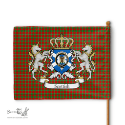 Scottish Gartshore Clan Badge Tartan Coat of Arm Garden Flag - Tartan Plaid Flags Scottish Plaid Tartan Plaid - ScotsTee - scotstee.com