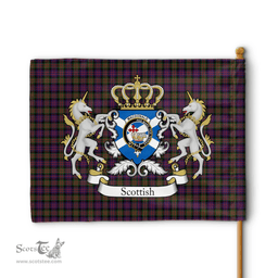 Scottish Macdonald Donald Clan Badge Tartan Coat of Arm Garden Flag - Tartan Plaid Flags Scottish Plaid Tartan Plaid - ScotsTee - scotstee.com