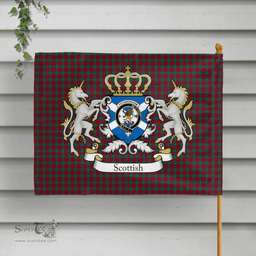 Scottish Fotheringham Clan Badge Tartan Coat of Arm Garden Flag - Tartan Plaid Flags Scottish Plaid Tartan Plaid - ScotsTee - scotstee.com