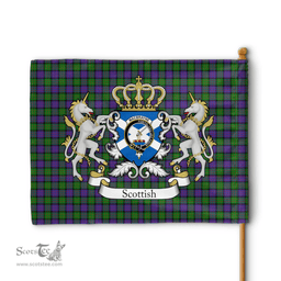Scottish Macbrayne Clan Badge Tartan Coat of Arm Garden Flag - Tartan Plaid Flags Scottish Plaid Tartan Plaid - ScotsTee - scotstee.com