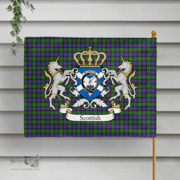 Scottish Macbrayne Clan Badge Tartan Coat of Arm Garden Flag - Tartan Plaid Flags Scottish Plaid Tartan Plaid - ScotsTee - scotstee.com