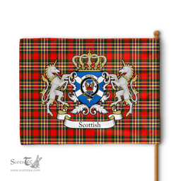 Scottish Macgill Makgill Clan Badge Tartan Coat of Arm Garden Flag - Tartan Plaid Flags Scottish Plaid Tartan Plaid - ScotsTee - scotstee.com