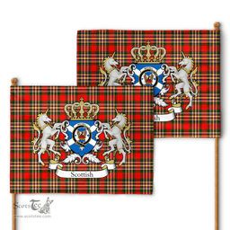 Scottish Macgill Makgill Clan Badge Tartan Coat of Arm Garden Flag - Tartan Plaid Flags Scottish Plaid Tartan Plaid - ScotsTee - scotstee.com