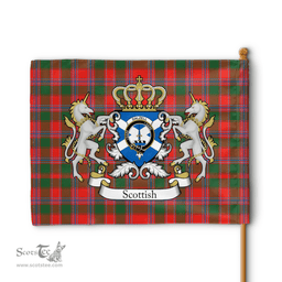Scottish Dalzell Clan Badge Tartan Coat of Arm Garden Flag - Tartan Plaid Flags Scottish Plaid Tartan Plaid - ScotsTee - scotstee.com