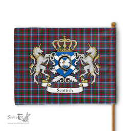 Scottish Dalmahoy Clan Badge Tartan Coat of Arm Garden Flag - Tartan Plaid Flags Scottish Plaid Tartan Plaid - ScotsTee - scotstee.com