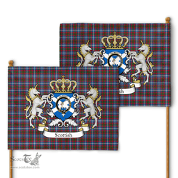 Scottish Dalmahoy Clan Badge Tartan Coat of Arm Garden Flag - Tartan Plaid Flags Scottish Plaid Tartan Plaid - ScotsTee - scotstee.com