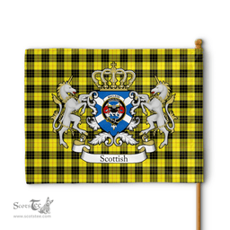 Scottish Macleod Of Lewis Clan Badge Tartan Coat of Arm Garden Flag - Tartan Plaid Flags Scottish Plaid Tartan Plaid - ScotsTee - scotstee.com