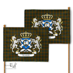 Scottish Brisbane Clan Badge Tartan Coat of Arm Garden Flag - Tartan Plaid Flags Scottish Plaid Tartan Plaid - ScotsTee - scotstee.com