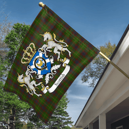 Scottish Durie Clan Badge Tartan Coat of Arm Garden Flag - Tartan Plaid Flags Scottish Plaid Tartan Plaid - ScotsTee - scotstee.com