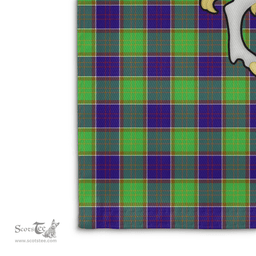 Scottish Colville Clan Badge Tartan Coat of Arm Garden Flag - Tartan Plaid Flags Scottish Plaid Tartan Plaid - ScotsTee - scotstee.com