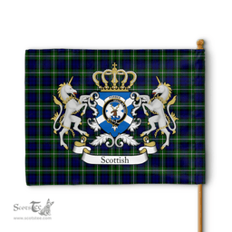 Scottish Forbes Clan Badge Tartan Coat of Arm Garden Flag - Tartan Plaid Flags Scottish Plaid Tartan Plaid - ScotsTee - scotstee.com