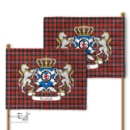 Scottish Macduff Clan Badge Tartan Coat of Arm Garden Flag - Tartan Plaid Flags Scottish Plaid Tartan Plaid - ScotsTee - scotstee.com