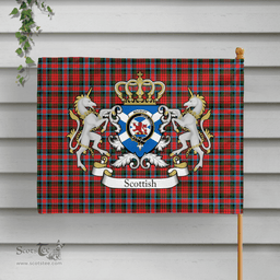 Scottish Macduff Clan Badge Tartan Coat of Arm Garden Flag - Tartan Plaid Flags Scottish Plaid Tartan Plaid - ScotsTee - scotstee.com