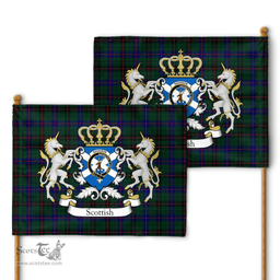 Scottish Davidson Clan Badge Tartan Coat of Arm Garden Flag - Tartan Plaid Flags Scottish Plaid Tartan Plaid - ScotsTee - scotstee.com