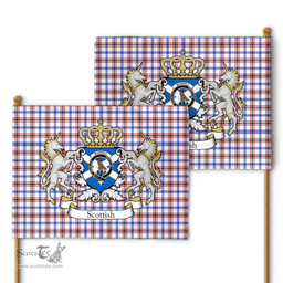 Scottish Boswell Clan Badge Tartan Coat of Arm Garden Flag - Tartan Plaid Flags Scottish Plaid Tartan Plaid - ScotsTee - scotstee.com