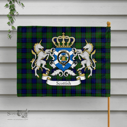 Scottish Dundas Clan Badge Tartan Coat of Arm Garden Flag - Tartan Plaid Flags Scottish Plaid Tartan Plaid - ScotsTee - scotstee.com