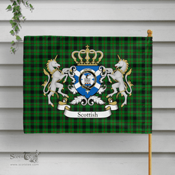 Scottish Kincaid Clan Badge Tartan Coat of Arm Garden Flag - Tartan Plaid Flags Scottish Plaid Tartan Plaid - ScotsTee - scotstee.com
