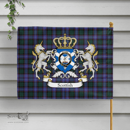 Scottish Guthrie Clan Badge Tartan Coat of Arm Garden Flag - Tartan Plaid Flags Scottish Plaid Tartan Plaid - ScotsTee - scotstee.com