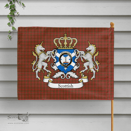 Scottish Macalister Clan Badge Tartan Coat of Arm Garden Flag - Tartan Plaid Flags Scottish Plaid Tartan Plaid - ScotsTee - scotstee.com