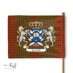 Scottish Lennox Clan Badge Tartan Coat of Arm Garden Flag - Tartan Plaid Flags Scottish Plaid Tartan Plaid - ScotsTee - scotstee.com