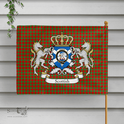 Scottish Lennox Clan Badge Tartan Coat of Arm Garden Flag - Tartan Plaid Flags Scottish Plaid Tartan Plaid - ScotsTee - scotstee.com