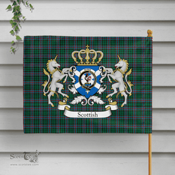 Scottish Byres Clan Badge Tartan Coat of Arm Garden Flag - Tartan Plaid Flags Scottish Plaid Tartan Plaid - ScotsTee - scotstee.com