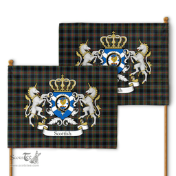 Scottish Lyle Clan Badge Tartan Coat of Arm Garden Flag - Tartan Plaid Flags Scottish Plaid Tartan Plaid - ScotsTee - scotstee.com