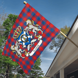 Scottish Galloway Clan Badge Tartan Coat of Arm Garden Flag - Tartan Plaid Flags Scottish Plaid Tartan Plaid - ScotsTee - scotstee.com