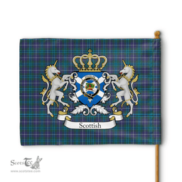 Scottish Douglas Clan Badge Tartan Coat of Arm Garden Flag - Tartan Plaid Flags Scottish Plaid Tartan Plaid - ScotsTee - scotstee.com
