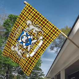 Scottish Jardine Clan Badge Tartan Coat of Arm Garden Flag - Tartan Plaid Flags Scottish Plaid Tartan Plaid - ScotsTee - scotstee.com