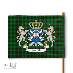 Scottish Logie Clan Badge Tartan Coat of Arm Garden Flag - Tartan Plaid Flags Scottish Plaid Tartan Plaid - ScotsTee - scotstee.com
