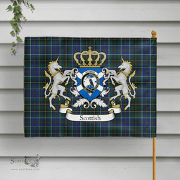 Scottish Macinnes Clan Badge Tartan Coat of Arm Garden Flag - Tartan Plaid Flags Scottish Plaid Tartan Plaid - ScotsTee - scotstee.com