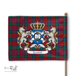 Scottish Lindsay Clan Badge Tartan Coat of Arm Garden Flag - Tartan Plaid Flags Scottish Plaid Tartan Plaid - ScotsTee - scotstee.com