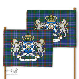 Scottish Edmonstone Of Duntreath Clan Badge Tartan Coat of Arm Garden Flag - Tartan Plaid Flags Scottish Plaid Tartan Plaid - ScotsTee - scotstee.com