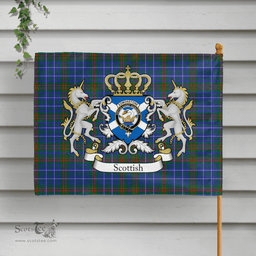 Scottish Edmonstone Of Duntreath Clan Badge Tartan Coat of Arm Garden Flag - Tartan Plaid Flags Scottish Plaid Tartan Plaid - ScotsTee - scotstee.com