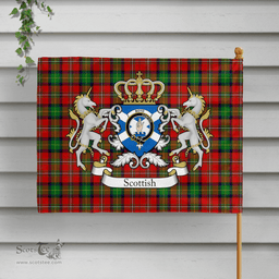 Scottish Boyd Clan Badge Tartan Coat of Arm Garden Flag - Tartan Plaid Flags Scottish Plaid Tartan Plaid - ScotsTee - scotstee.com