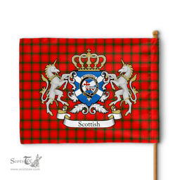 Scottish Macdonald Of Sleat Clan Badge Tartan Coat of Arm Garden Flag - Tartan Plaid Flags Scottish Plaid Tartan Plaid - ScotsTee - scotstee.com