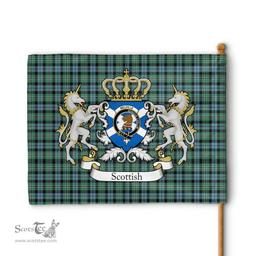 Scottish Melville Clan Badge Tartan Coat of Arm Garden Flag - Tartan Plaid Flags Scottish Plaid Tartan Plaid - ScotsTee - scotstee.com