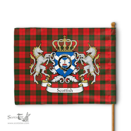Scottish Erskine Clan Badge Tartan Coat of Arm Garden Flag - Tartan Plaid Flags Scottish Plaid Tartan Plaid - ScotsTee - scotstee.com