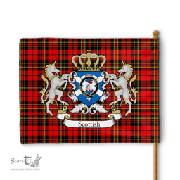 Scottish Brodie Clan Badge Tartan Coat of Arm Garden Flag - Tartan Plaid Flags Scottish Plaid Tartan Plaid - ScotsTee - scotstee.com